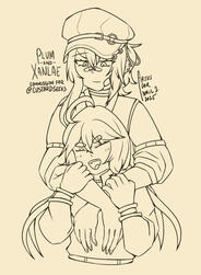 Xanlae and Plum Lineart